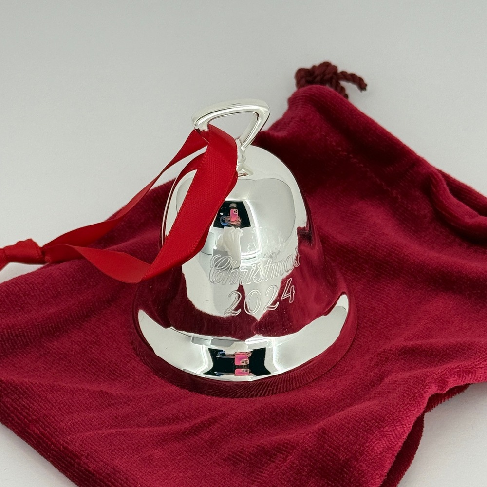 Reed & Barton 2024‎ Christmas Bell Ornament 54th Edition Silverplate New in Box